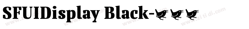 SFUIDisplay Black字体转换 SFUIDisplay Black字体转换